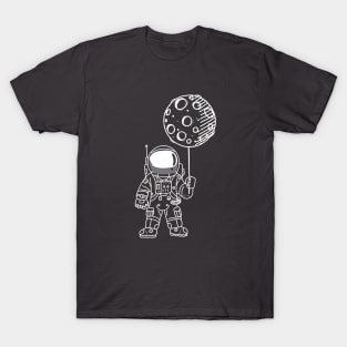 Astronaut Moon Balloon T-Shirt